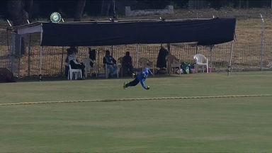 Simply superb! Shivam Chauhan grabs a stunning catch near the boundary rope