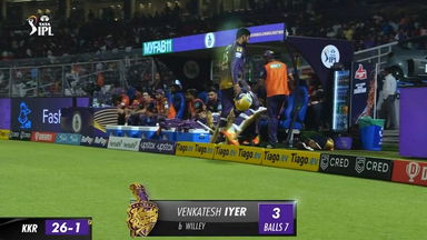 M09: KKR vs RCB – Venkatesh Iyer Wicket