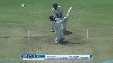 IND vs AUS 2017 - 1st Test Day 3 : Nathan Lyon six