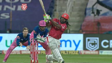 M50: KXIP vs RR – Chris Gayle Six