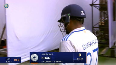 IND vs NZ 2024, 1ST Test: Sarfaraz Khan Wicket
