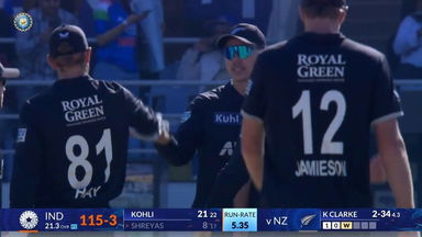 IND vs NZ 2026, 2nd ODI: Fall of Wickets