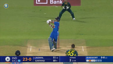 IND vs AUS 2023-24, 5TH T20I: Yashasvi Jaiswal Six