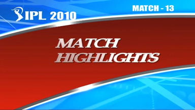 IPL 2010 Match 13 Highlights RR vs KKR