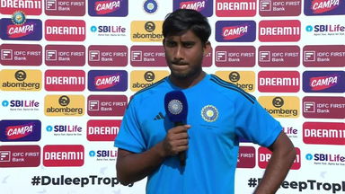 DULEEP TROPHY 2024, India A vs India D, Day 3: Aaqib Khan Interview