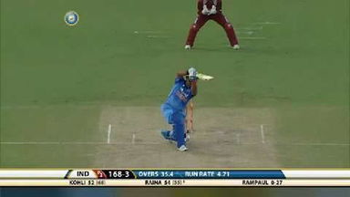 2ND ODI: IND vs WI – Suresh Raina Six
