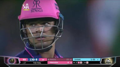 Final: GT vs RR – Riyan Parag Wicket