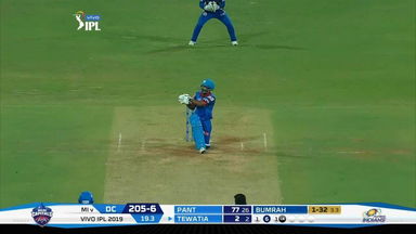 M03: MI vs DC –  Rahul Tewatia Six