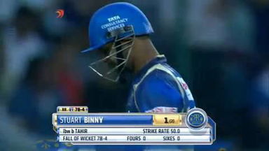 M6: DD vs RR – Stuart Binny Wicket