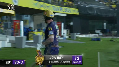 M61: CSK vs KKR – Jason Roy Wicket