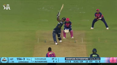 IPL 2025 M23: GT vs RR - Sherfane Rutherford Six