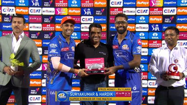 IPL 2025 M50: RR vs MI - Curvv Super Striker of the Match - Suryakumar Yadav & Hardik Pandya