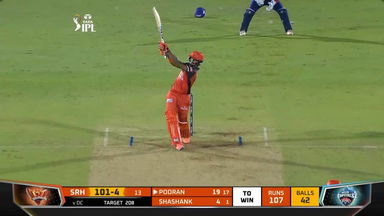 M50: DC vs SRH – Nicholas Pooran Six