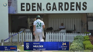 IND vs SA 2025, 1st Test: Wiaan Mulder Wicket