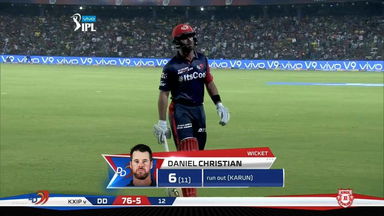 M22: DD vs KXIP – Dan Christian Wicket