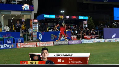 M22: CSK vs RCB – Anuj Rawat Wicket