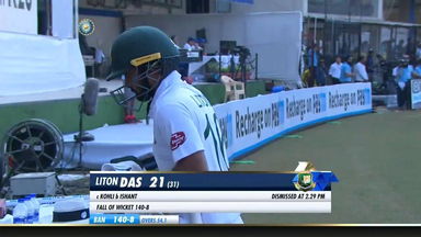 IND vs BAN 2019, 1st Test, Day 1: Liton Das Wicket
