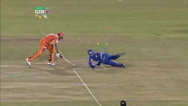 Q2: MI vs LIO –  Nasir Jamshed Wicket
