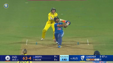 IND-W vs AUS-W 2023-24, 2nd T20I: Richa Ghosh Six