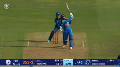 IND vs AFG 2026, 2nd ODI: Shreyas Iyer Six