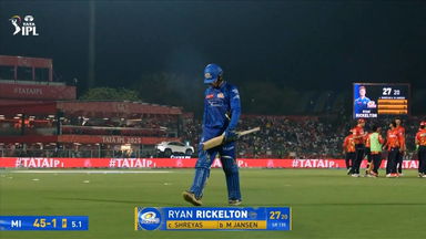 IPL 2025 M69: PBKS vs MI - Ryan Rickelton Wicket