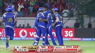 M16: RCB vs MI – AB de Villiers Wicket