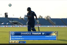 IND vs ENG 2021, 3RD ODI : Shardul Thakur Wicket