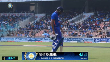 IND vs SL 2023, 3RD ODI: Rohit Sharma  Wicket