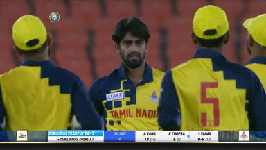 R Sonu Yadav's impressive 3/14 vs Himachal