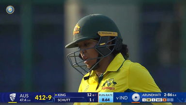 IND-W vs AUS-W 2025, 3rd ODI: Alana King Wicket