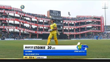 IND vs AUS 2019, 5th ODI: Marcus Stoinis Wicket