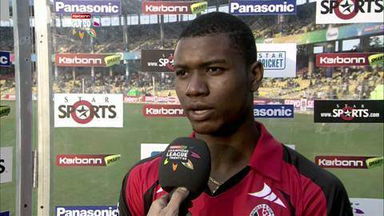 CLT20 2013 M16: TTN vs T&T  –   Interview – Evin Lewis