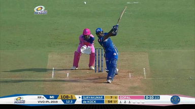 M27: MI vs RR – Suryakumar Yadav Six