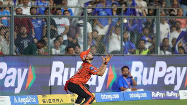 In the airrrr...and a fine catch from Dubey!