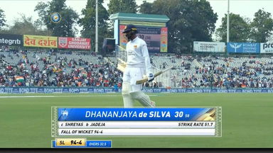 IND vs SL 2022, 1st Test, Day 3: Dhananjaya de Silva Wicket
