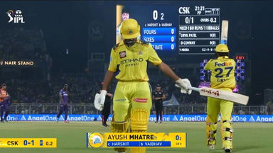 IPL 2025 M57: KKR vs CSK - Ayush Mhatre Wicket