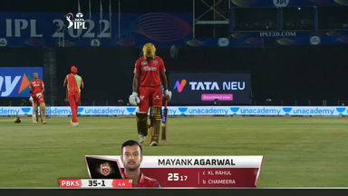 M42: PBKS vs LSG – Mayank Agarwal Wicket