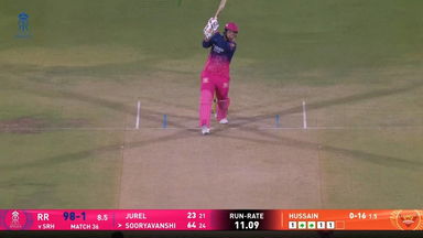 IPL 2026 M36: RR vs SRH - Vaibhav Sooryavanshi Six