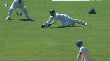 Ranji Trophy 2023/24, Mumbai vs Vidarbha, Final: Superb diving catch ft. Captain Akshay Wadkar