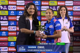 TATA WPL Green Dot Balls of the Match: Match 19, Mumbai Indians vs Gujarat Giants, WPL 2025: Shabnim Ismail