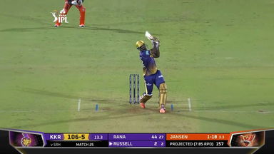 M25: SRH vs KKR – Andre Russell Six