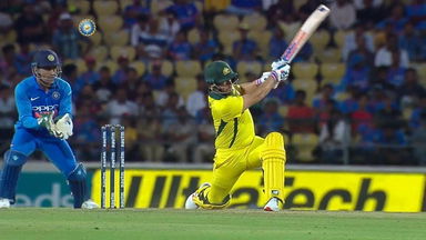 IND vs AUS 2019, 2nd ODI: Aaron Finch Six