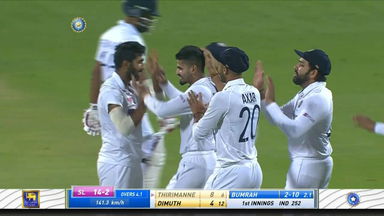 IND vs SL 2022, 2nd Test: SL 1st Innings Fall of Wickets
