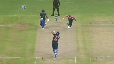 Rohit's two smashing drives straight down the ground