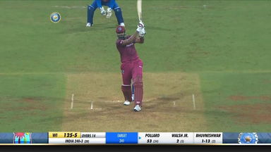IND vs WI 2019, 3rd T20I: Kieron Pollard Six