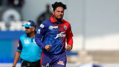 Kuldeep Yadav's economical 3/18 against Mumbai Indians