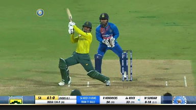 IND vs SA 2019, 3rd T20I: Quinton de Kock Six