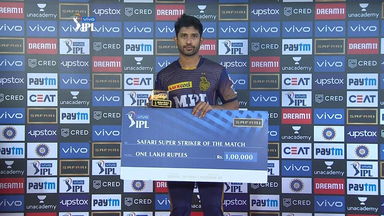 M54: KKR vs RR  – Safari Super Striker of the Match – Rahul Tripathi
