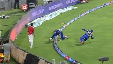 M3: KXIP vs RR – Southee – Nair Relay Catch