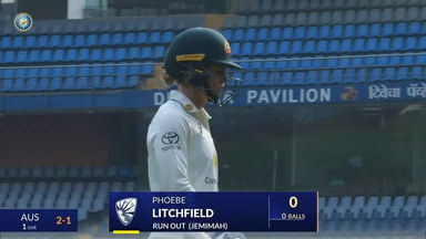 IND-W vs AUS-W 2023-24, 1st Test: Phoebe Litchfield Wicket